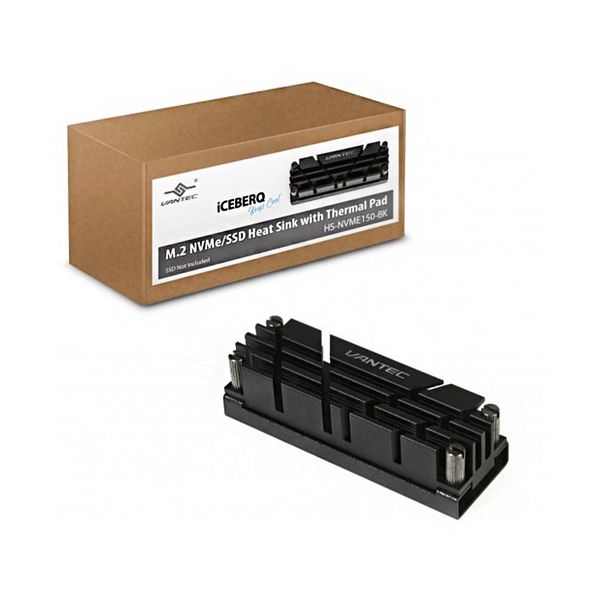Vantec HS-NVME150 M.2 2280 SSD Heat Sink Black