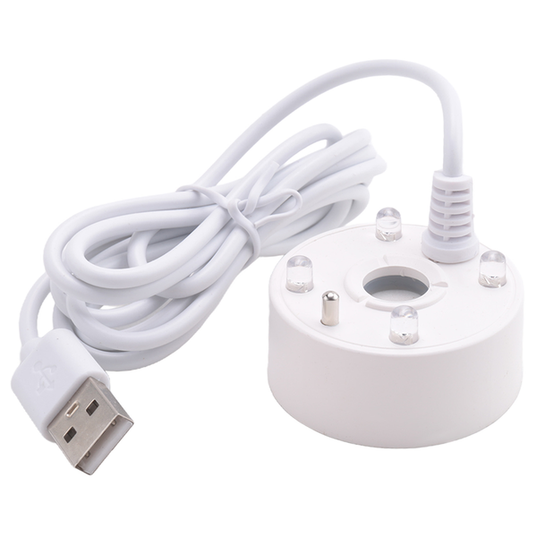 Mist Maker Usb Port 4 Color Led Lights Mini Mister Fog Machine White