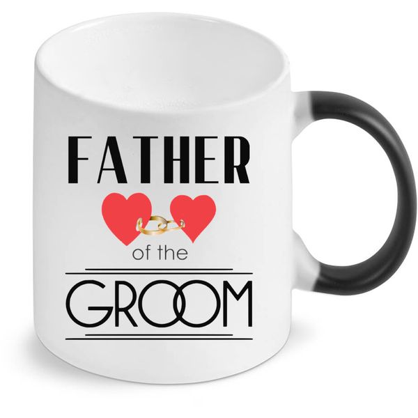 Father Of The Groom Wedding Magic Colour Changing Gift Coffee Mug