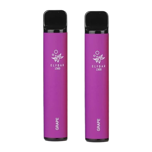 Elf Bar MMF 1500 Puffs Disposable Vape Bar - Grape (Pack of 5)