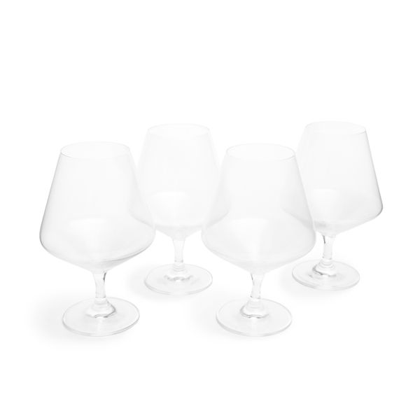 George &amp; Mason - Soho Crystal Cognac Glasses - Set of 4