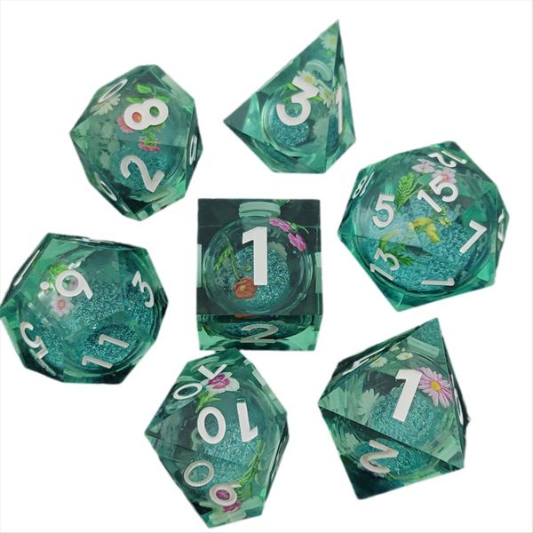 Resin Decal Quicksand for Dnd Dice Coc Running Group Dice a