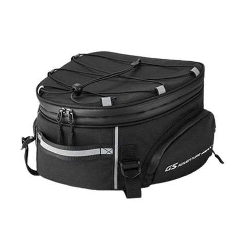 Adventure Motorcycle Tail Bag Black