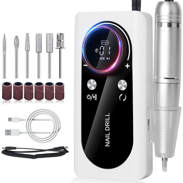 Electric Nail Files, 45000RPM Professional Electric Nail Drill Machine