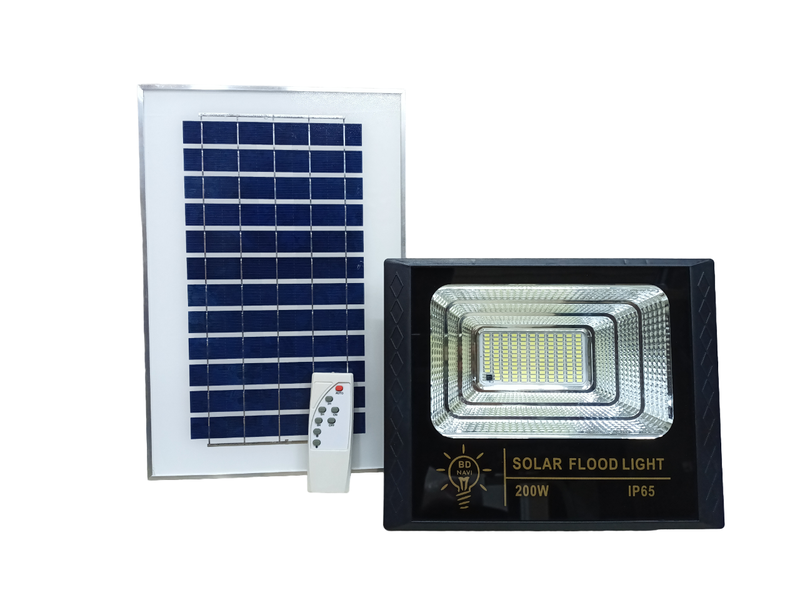 200W IP65 Waterproof Rechargeable Solar Garden Light