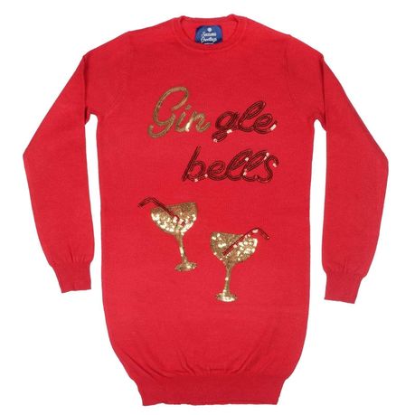 Ladies gin christmas on sale jumper