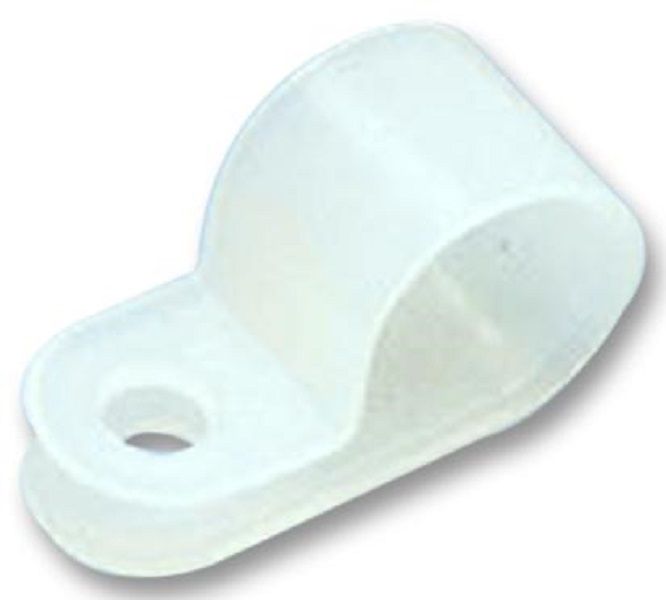 Panduit (CCS12-S8-C) Fastener, P Clip, Screw Mount Cable Clamp, 3.1 mm