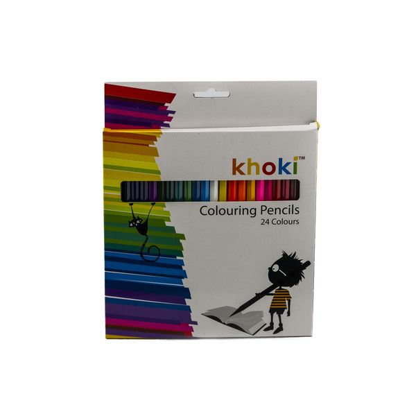 Khoki - Assorted Arts &amp; Crafts Colouring Pencils - Pack of 24