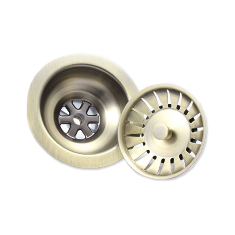 Trendy Taps Premium Quality Brushed Gold Kitchen Waste Basin
