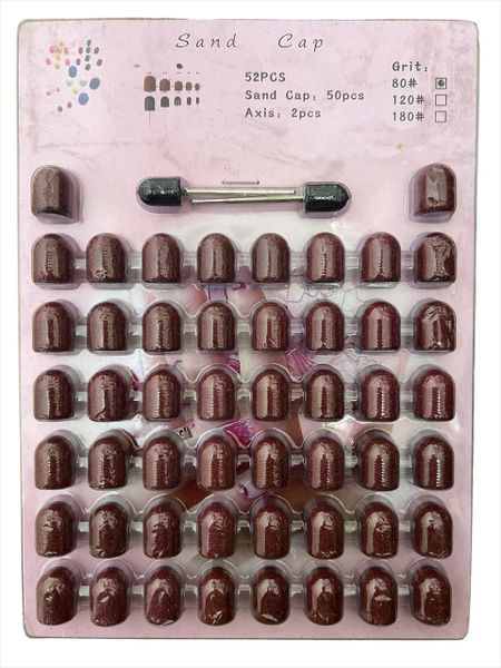52 Piece Drum Nail Sanding Bands - 80 Grit