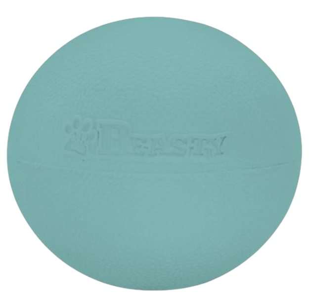 Beasty Tough Rubber 6cm Dog Ball TPR Teething Fetch Toy Blue/Pink/Green