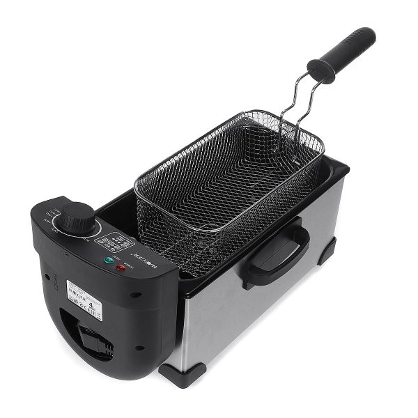 New style world Stainless Steel 3L Deep Fryer - 2000W