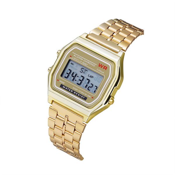 Retro Classic Design Steel Digital Wristwatch