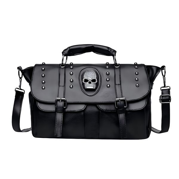 Black travel bag for men and women