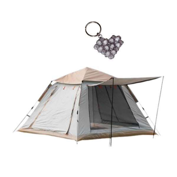 Outdoor waterproof camping tent 210 X 210 X 135cm and handmade keyholder