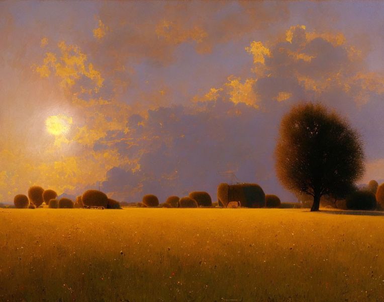 Canvas Wall Art - A Hot Day On The Field