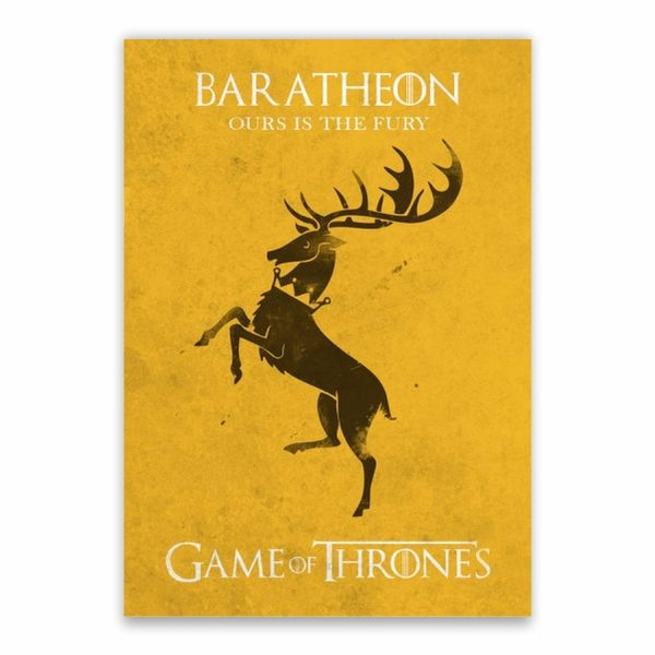 Baratheon Ours Is The Fury Poster - A1