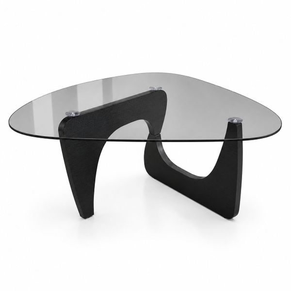 Modern Glass Coffee Table for Living Room Office Lounge Reception