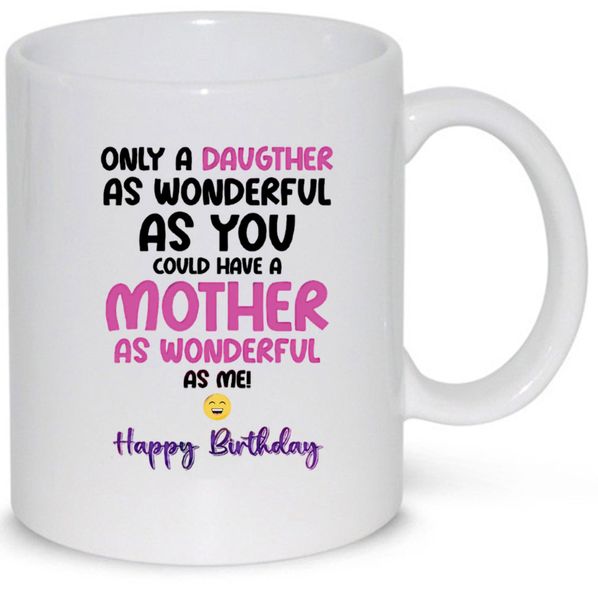 a daughter as wonderfull as you happy birthday Pack Mug