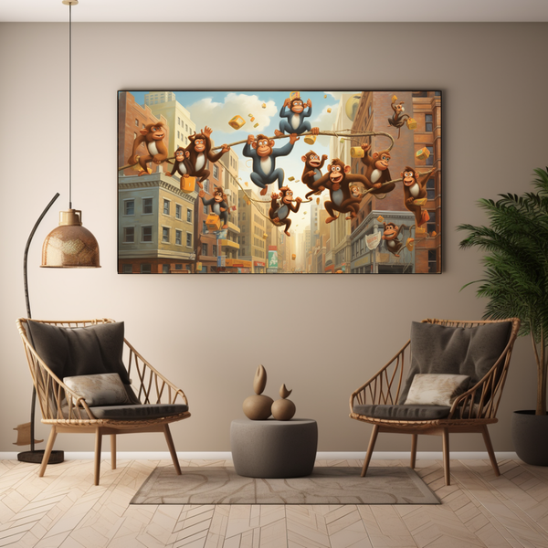 Canvas Wall Art - Monkey Business Brigade - BK0079