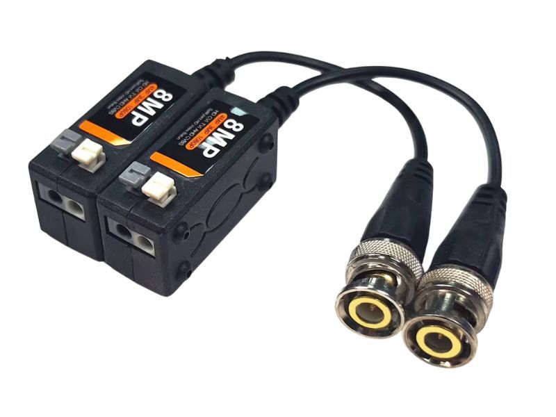 ZATECH 8MP 1080P HD-TVI/CVI/AHD Video Balun 600 meter