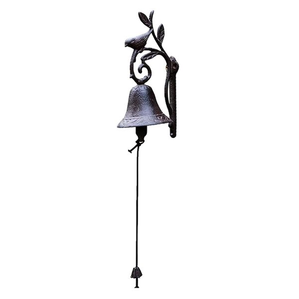 Decor Garden Wall Mounted Vintage Metal Ringing Bell Ornament - 16cm