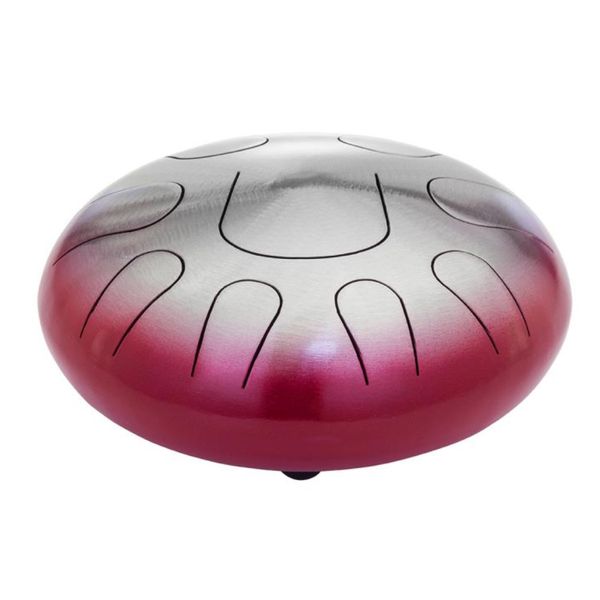 Pearl Tongue Drum #691 Crimson Burst - 9 Note C Major
