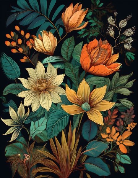 Canvas Home Decor Wall Art - Botanical 22916