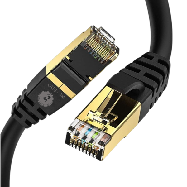Sinye Tech CAT8 Heavy Duty Network Cable with Gold Plated High Speed - 1M