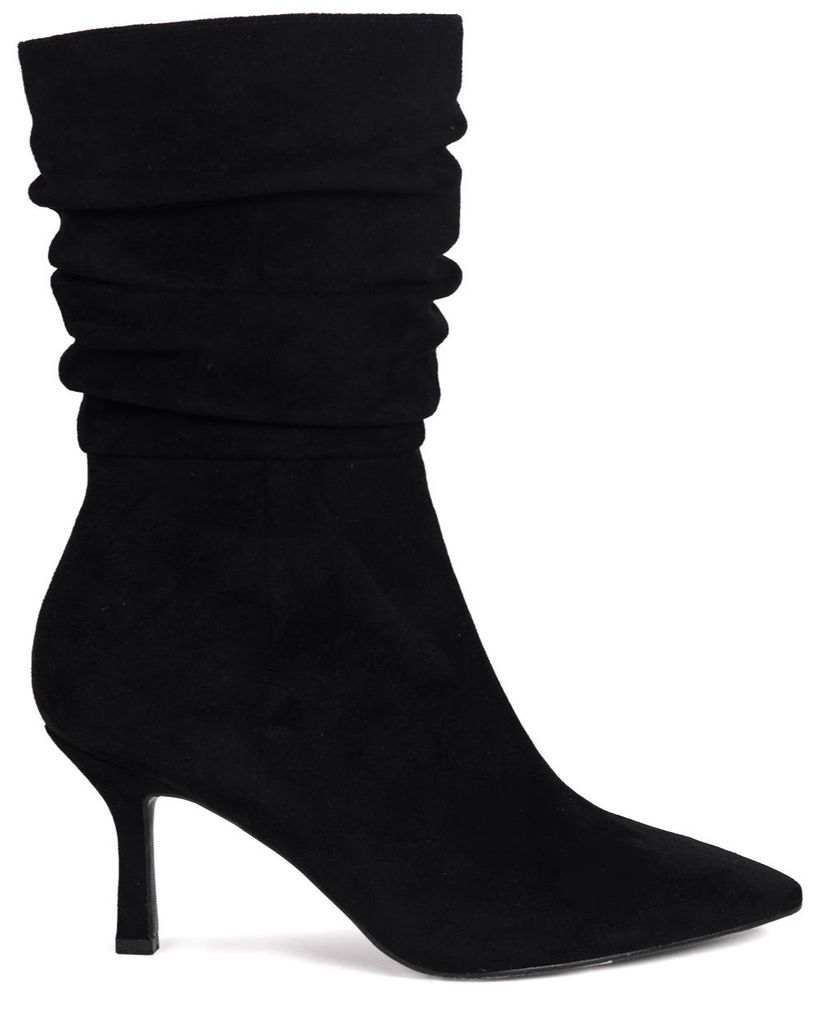 Linzi Ladies - KIKI Soft Faux Suede Boots - Black Suede | Shop Today ...