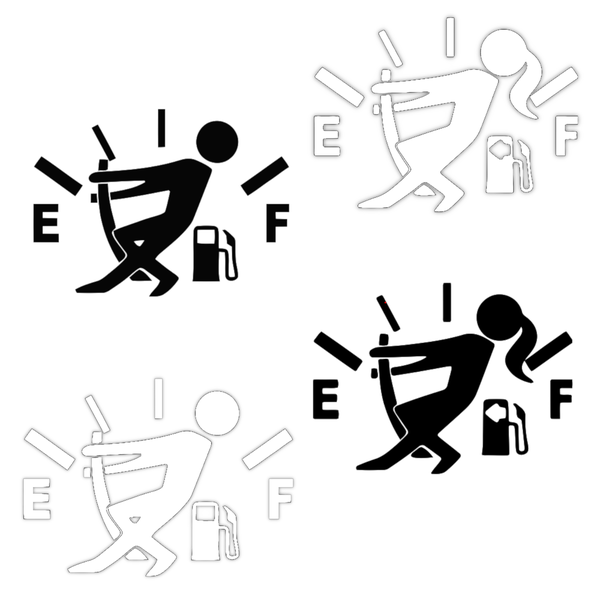 TrendSpire Fuel Lid Vinyl Stickers - Set of 4
