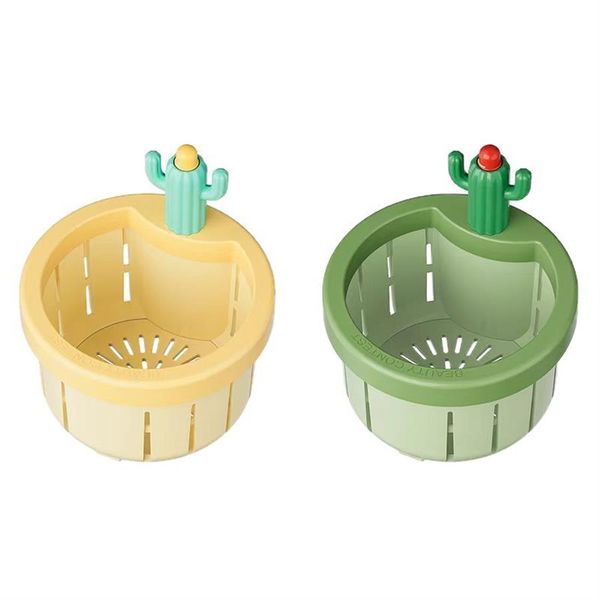Household Creative Kitchen Drain Basket Cactus Filter Sink - 2 Piece
