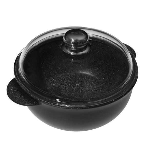 Pentolpress Granite Round Casserole Pot With Lid