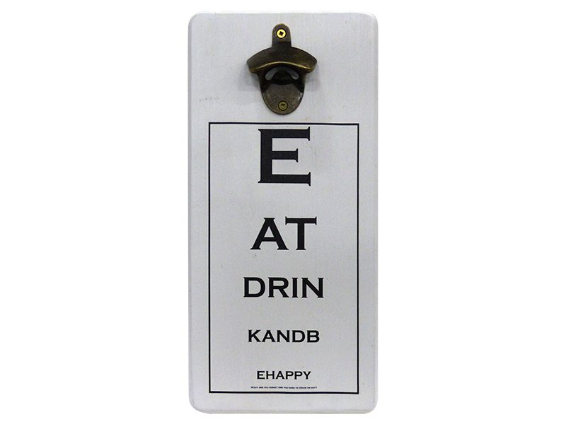 Baytiques - Be Happy Bottle Opener Wall - 36x17