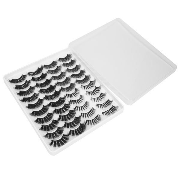 20 Pairs Reusable False Eyelashes Three Dimensional Thick Curly MC-14