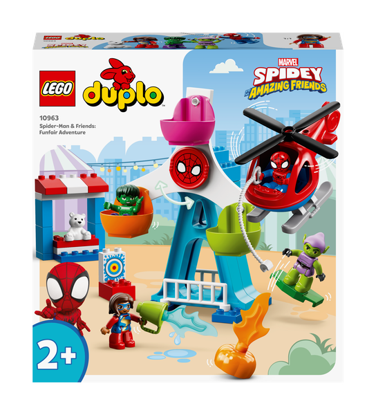 LEGO® DUPLO® Marvel Spider-Man &amp; Friends: Funfair Adventure 10963 Building Toy Set; Educational Toys for Toddlers (41 Pieces)