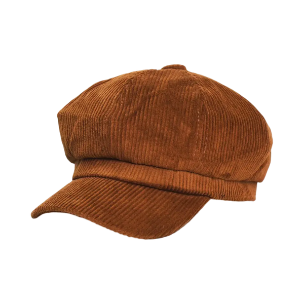 Corduroy Newsboy Cap - Vintage Style for Everyday Wear
