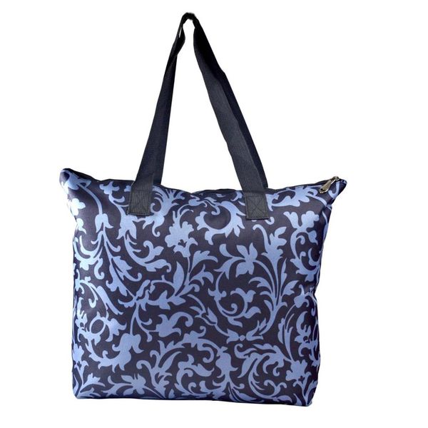 Stylish Lightweight Shoulder Beach Travel Bag with Zipper Closure