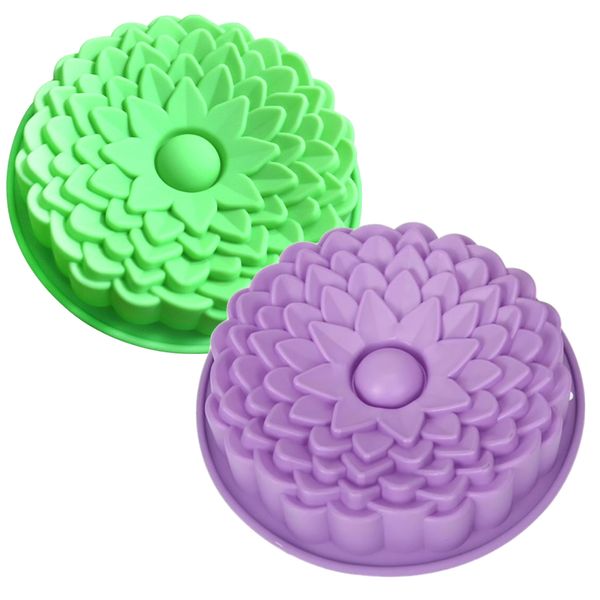 Kitchen Silicone Baking Moulds - Set of 2 - Sunflower