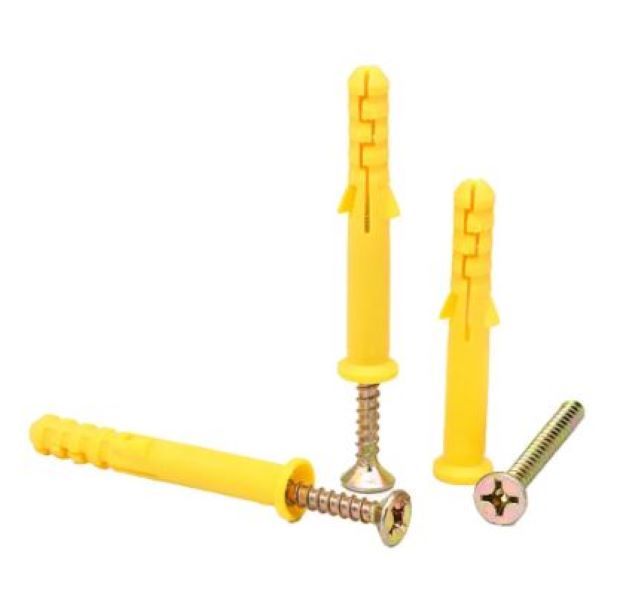 10 Piece Wall Plug &amp; Screw Set 8mm x 100mm