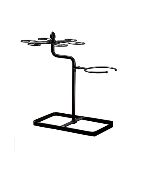 Wine Glass Hanging Rack - Freestanding Modern, Elegant Holder for 6 glasses