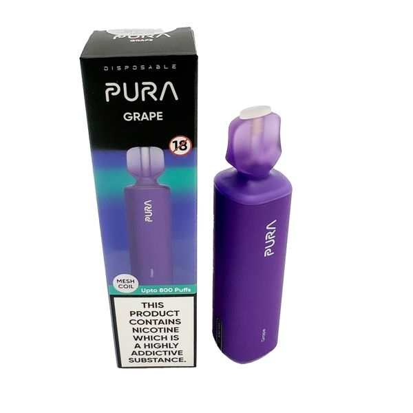 Pura 800 Puffs Grape Flavour - 20mg