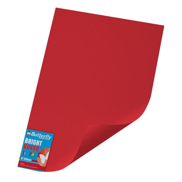 Butterfly Board - A2 160gsm Bright Singles - Wrapped (Red)