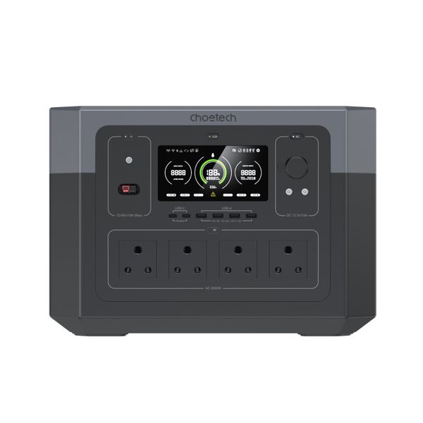 Choetech 2000W Portable UPS Power Station (1920Wh) - Black
