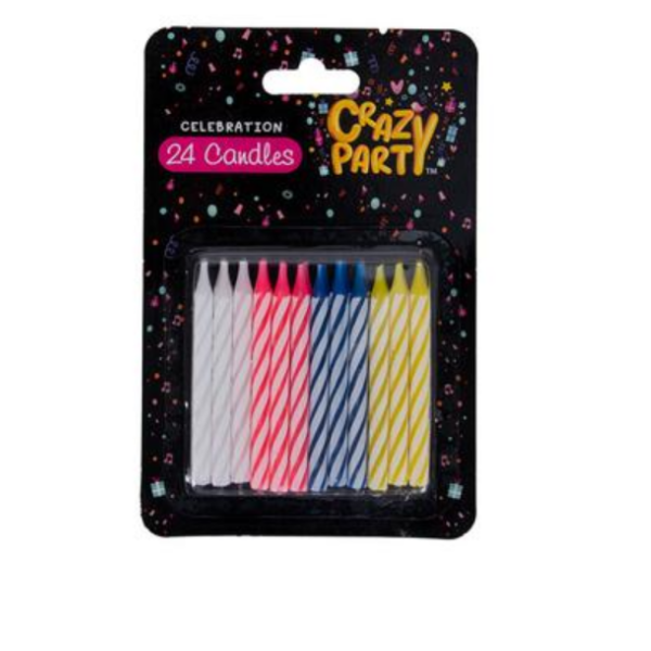 Crazy Party - 24 Pack Birthday Candles