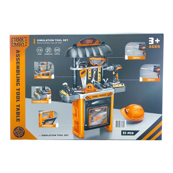 Tool Buddy Electric 51-Piece Tool Playset