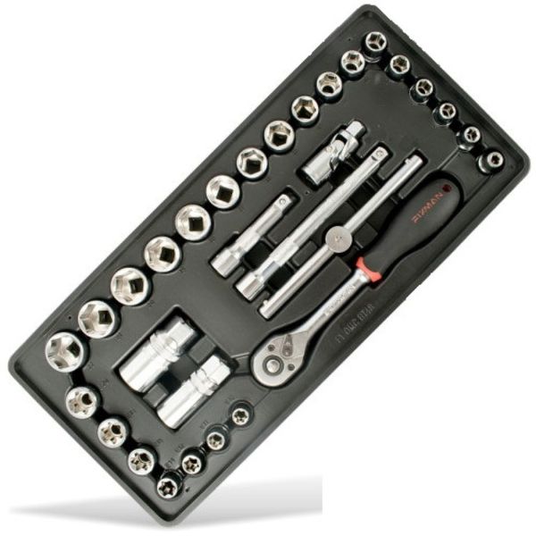 Fixman 31-Pc 3/8"DR.SOCKETS &amp; Accessories