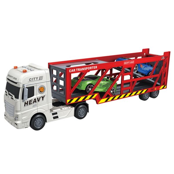 Toystar Double decker Transporter Truck with Light and Sound (58cm Long)