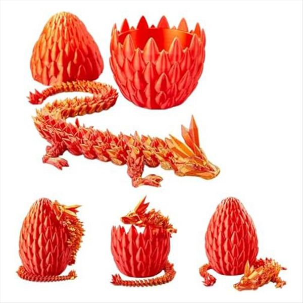 Easter Egg 12In Dragon Toy Dragon Eggs with Dragon Inside Red