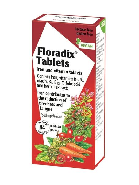 Floradix Iron Tablets Vegan 84's
